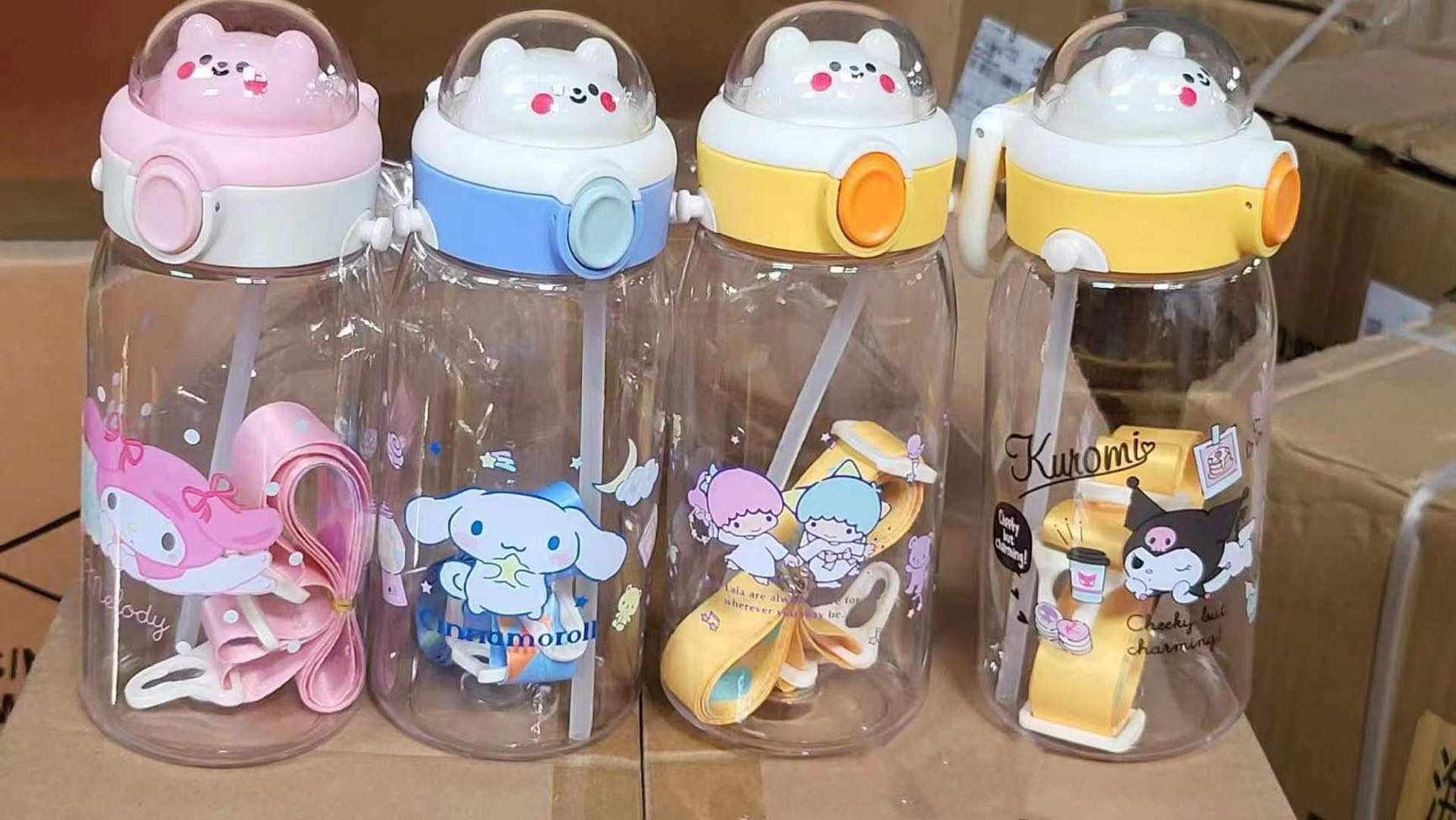 HKH 580ml Sanrio Anime My Melody Water Bottle Cute Transparent Portable ...