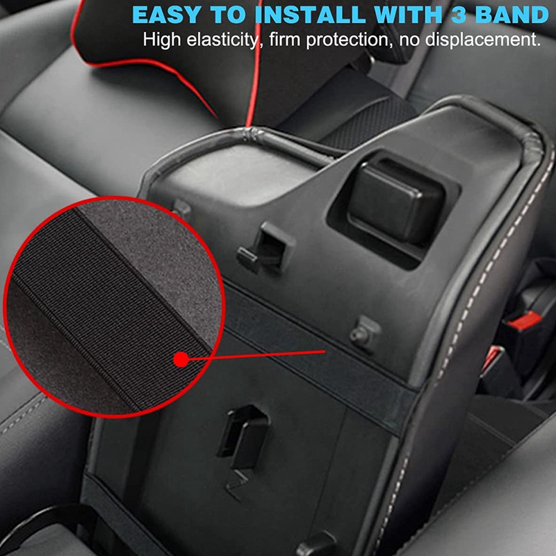 Car Armrest Cover Central Console Armrest Box Cover Pad Fit for Ford