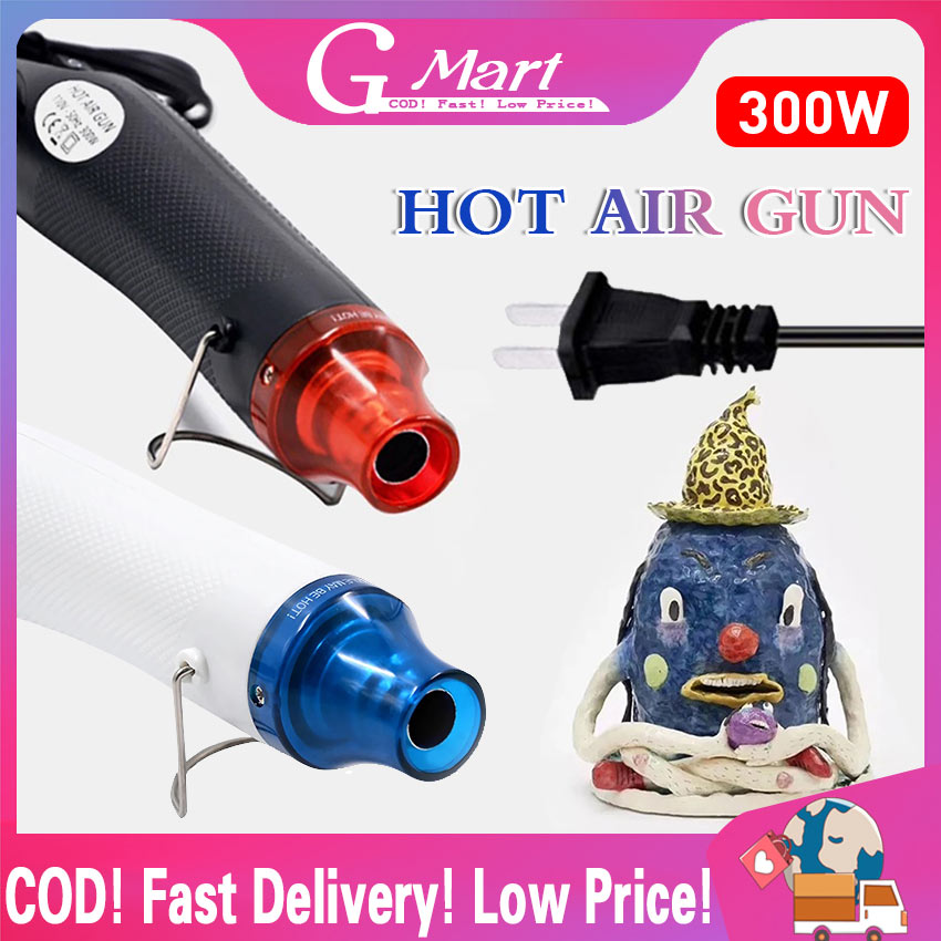 300w Hot Air Gun Portable Mini Heater For Diy Craft Embossing