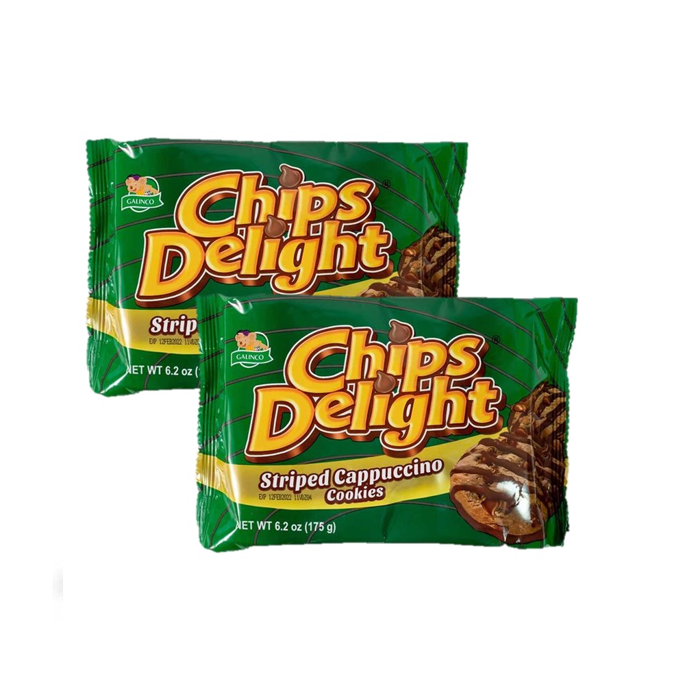 Chips Delight Striped Cappuccino Chip Cookies 175g Pack of 2 Lazada PH