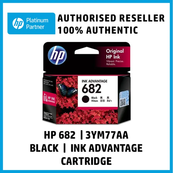 hp 682 black original ink cartridge