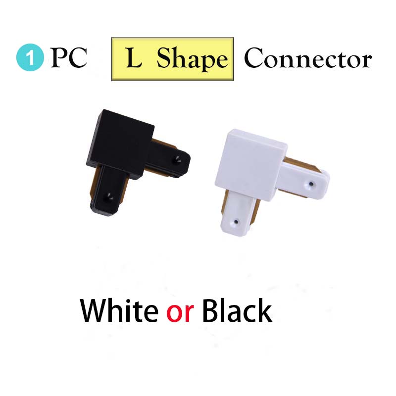 Aluminum LED Track Light Rails 0.5/1M 2 Wire Dotted Electried Spots