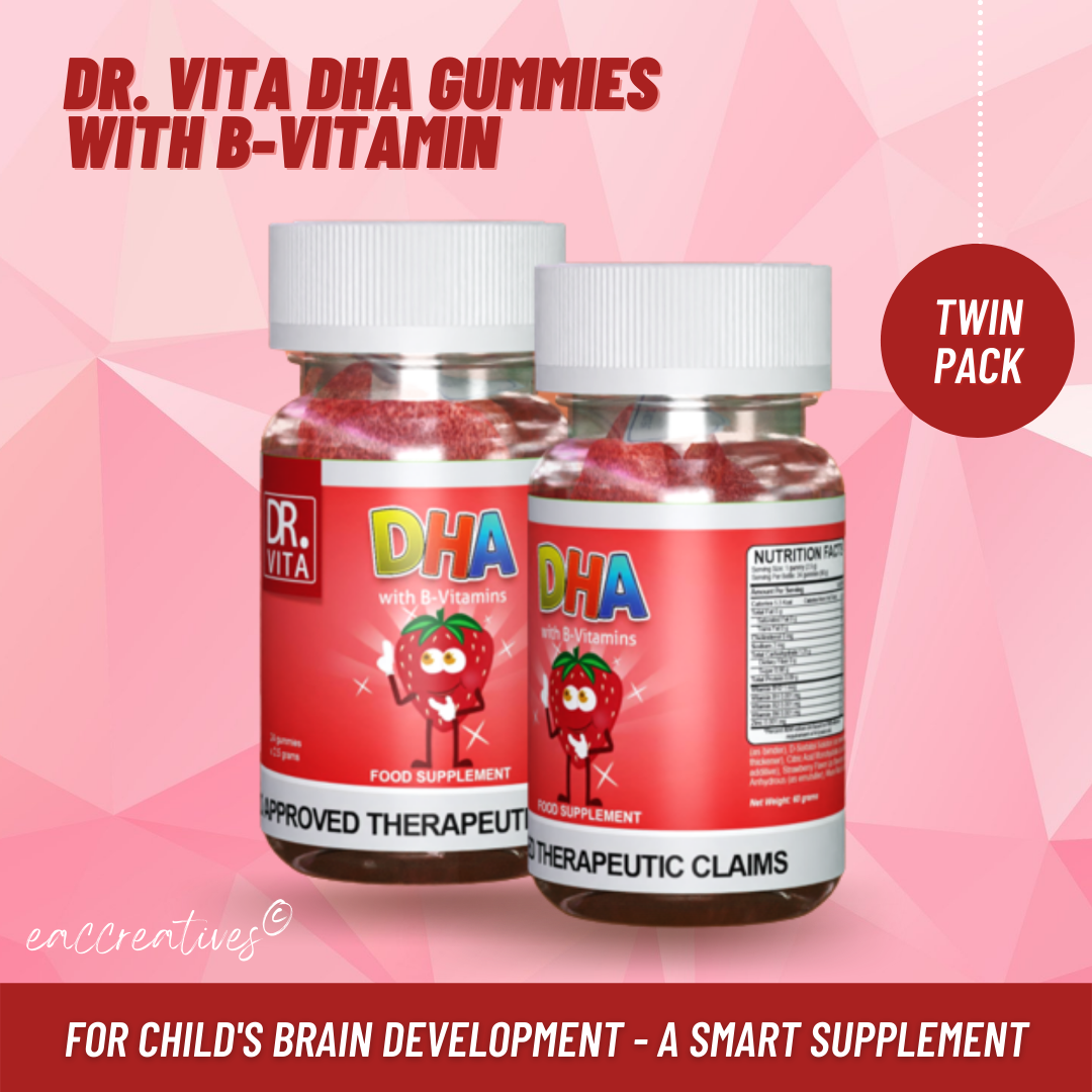 BUY 1 TAKE 1 DR. Vita DHA with BVitamins for KIDS (30 gummies x2