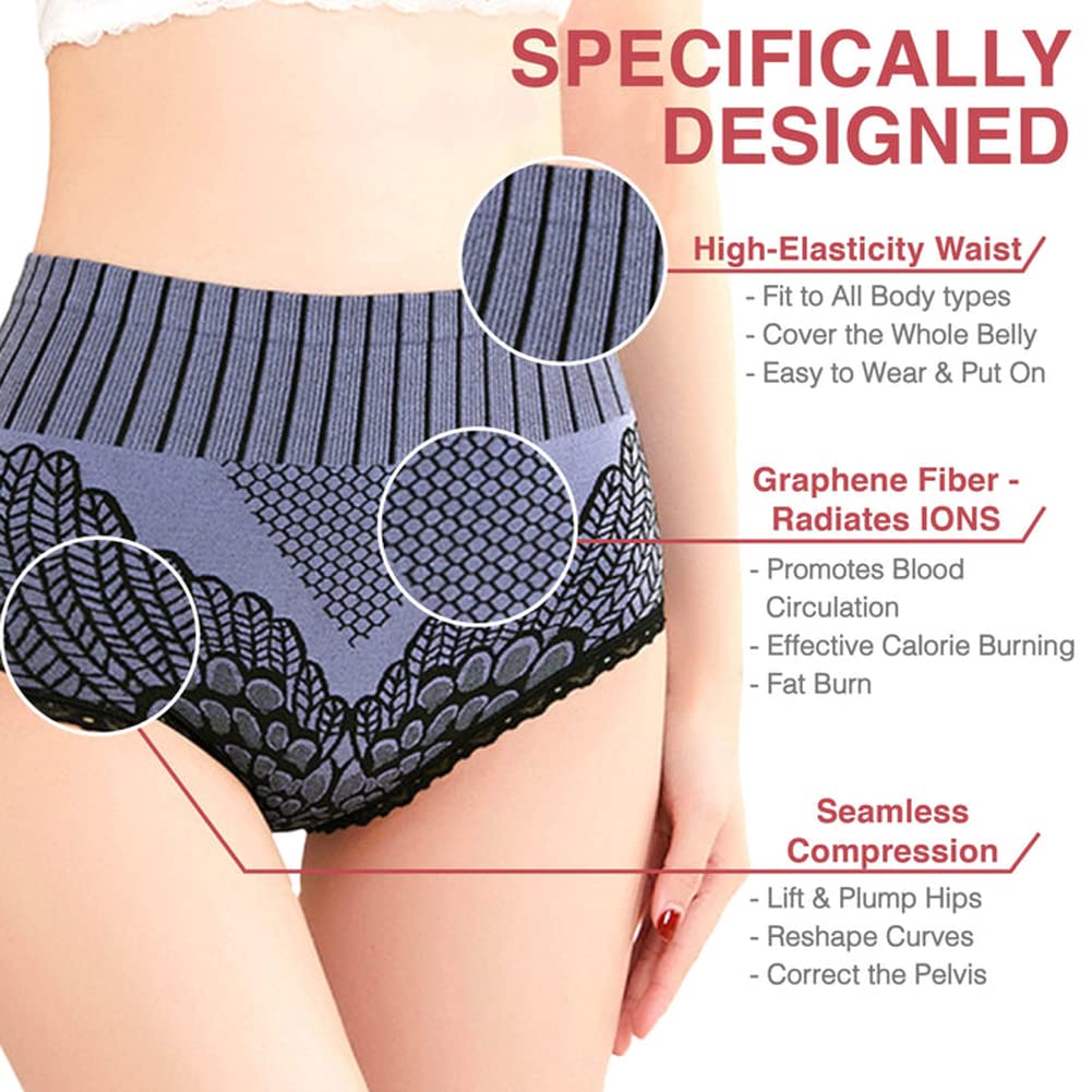 5 Pcs Graphene Honeycomb Vaginal Tightening & Body Shaping Briefs, Graphene  Honeycomb Panties For Women