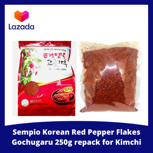 Korean Red Pepper Flakes Gochugaru 250g repack for Kimchi Lazada PH