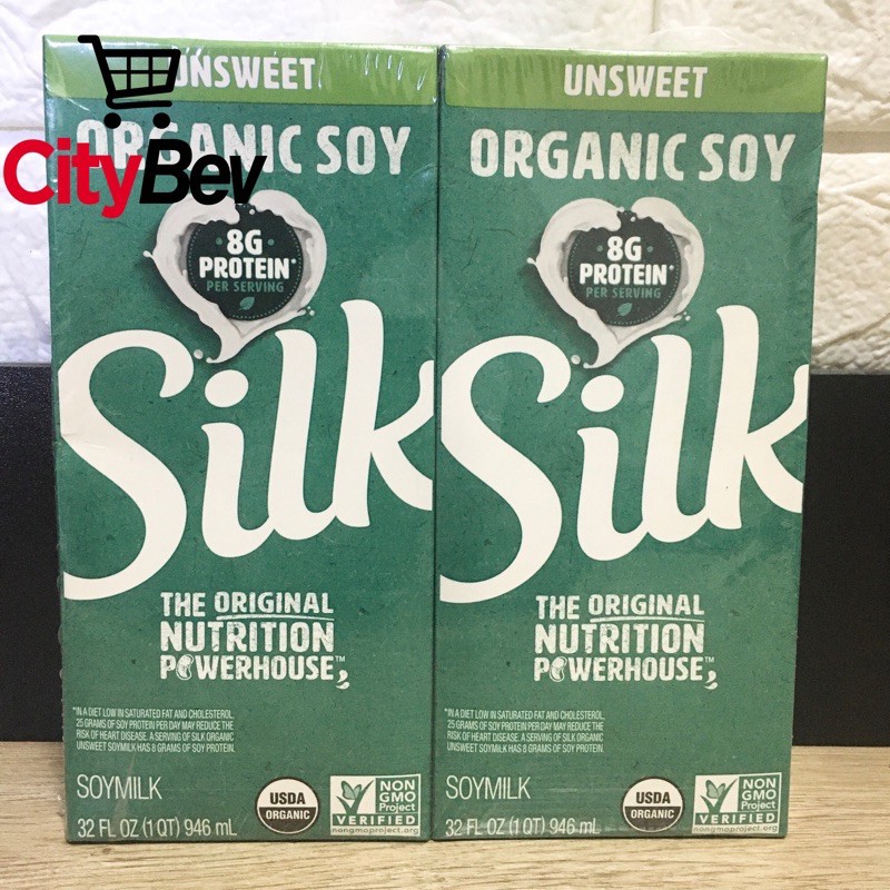SILK (Pack of 2) Unsweetened Organic Soy Milk 946 ml Lazada PH
