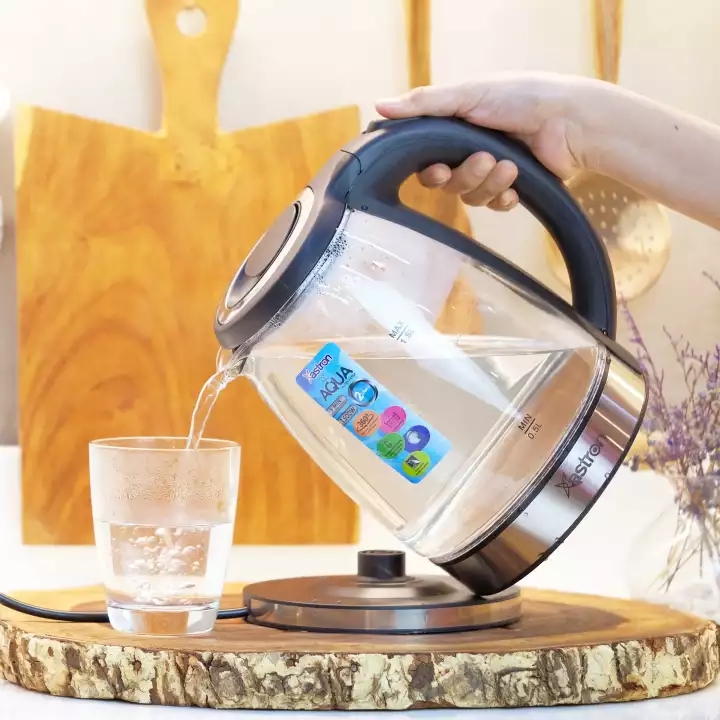 ASTRON Original AQUA Electric Glass Kettle Water Heater with LED Light