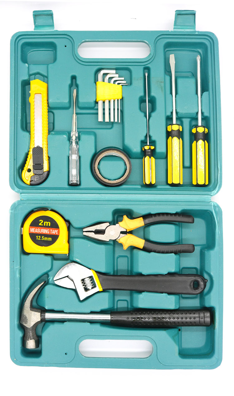 16Pcs or 27Pcs Piece Tool Set,Home Repair Hand Tool Kit with Plastic