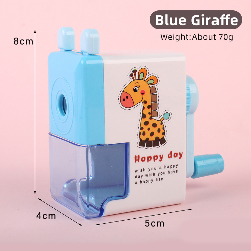 Cartoon HandOperated Pencil Sharpener Saves Effort and is not easy to