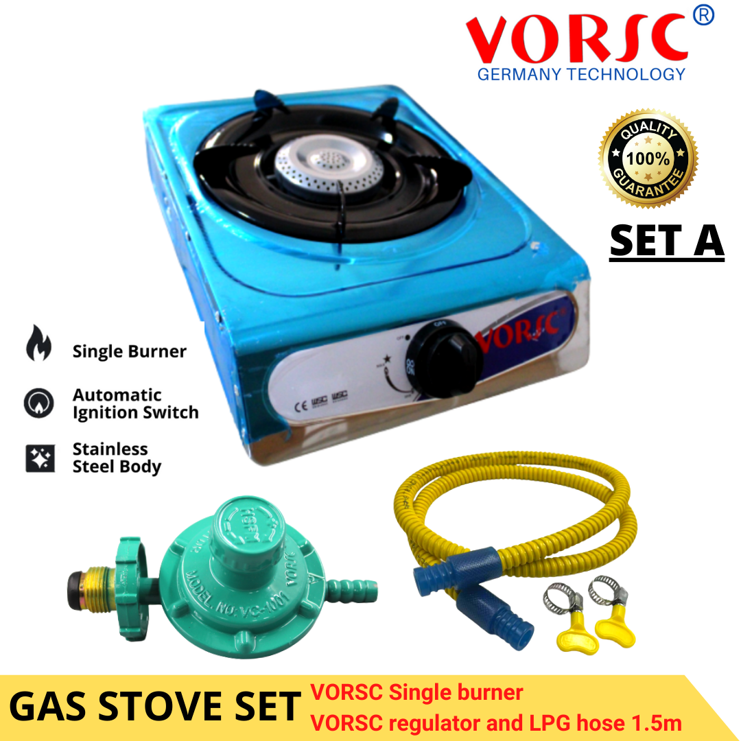 GAS STOVE SET REGULATOR WITH GAUGE LPG HOSE 1.5m Lazada PH