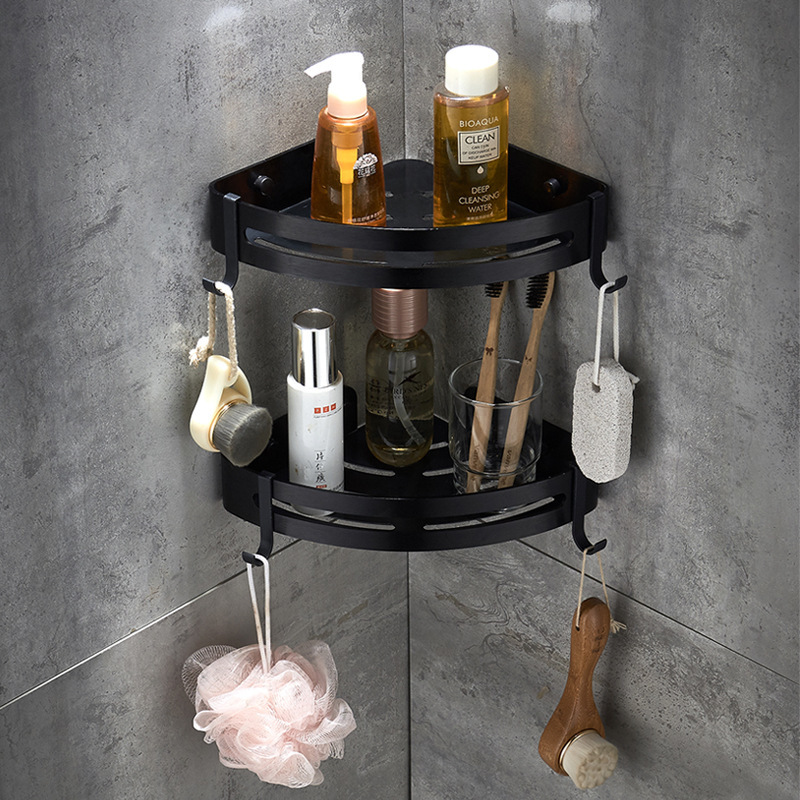 Bathroom Corner Rack Space Aluminum Corner Rack Tissue Rack Bathroom