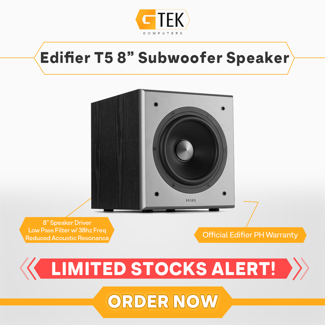 Edifier T5 8" Powered Subwoofer 70W RMS Lazada PH