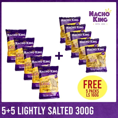 Nacho King 5+5 Lightly Salted 300g - Buy 5's Lightly Salted 300g FREE 5's Lightly Salted 160g