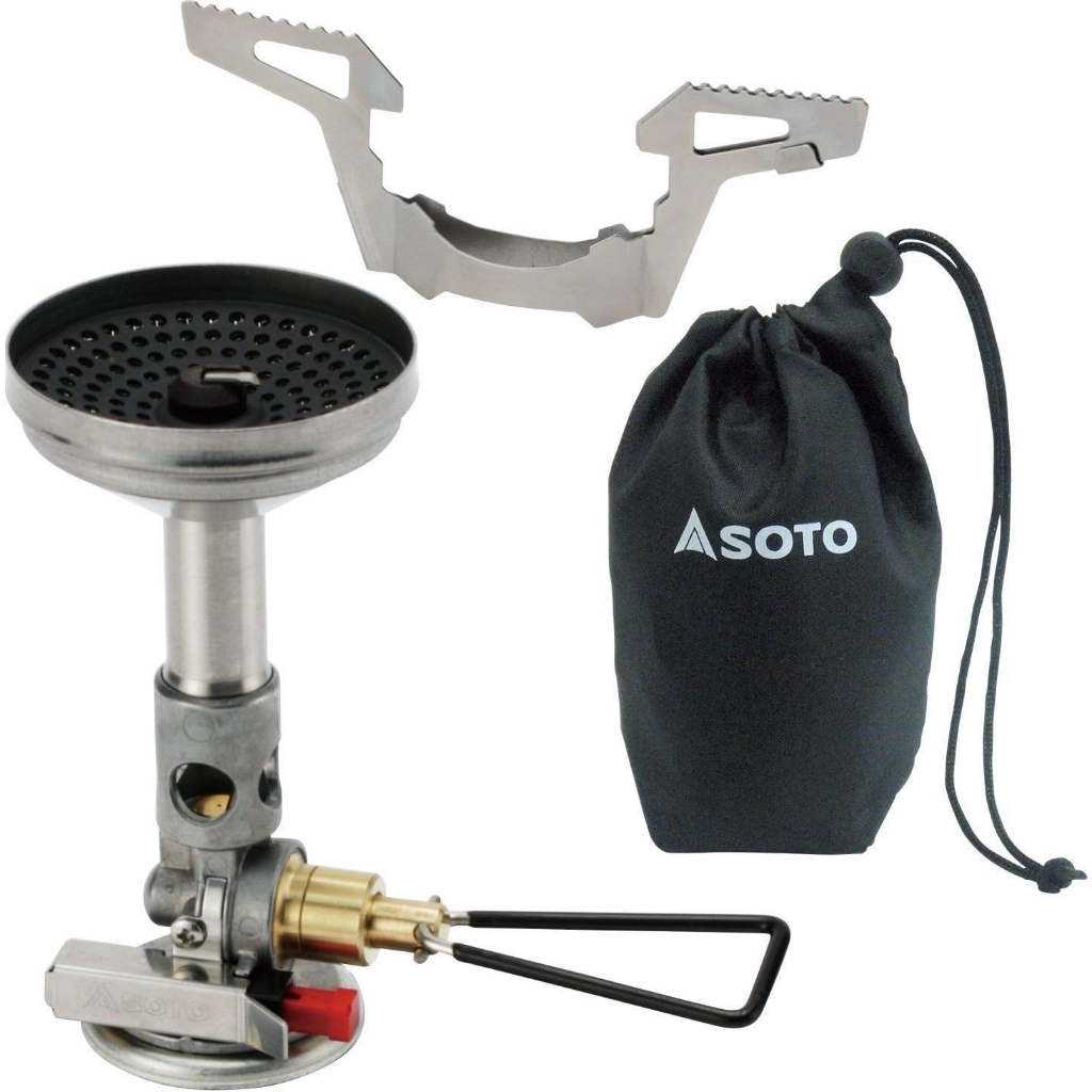 SOTO Wind Master SOD-310 Single Burner Compact Stove, Built-in Micro Regulator SOD-320 Support Stove Made in Japan