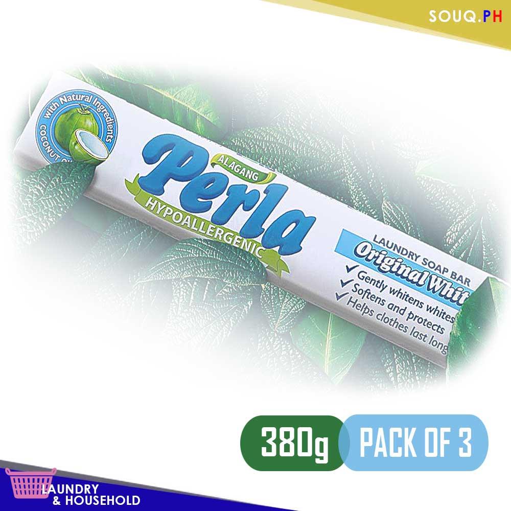 PH Perla Detergent Bar Soap Original White 380g x PACK OF 3 | Lazada PH