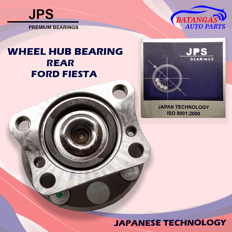 A-Premium Rear Wheel Bearing And Hub Assembly - 4-Lug, Compatible With Ford Fiesta 2011-2019, Left Or Right Side