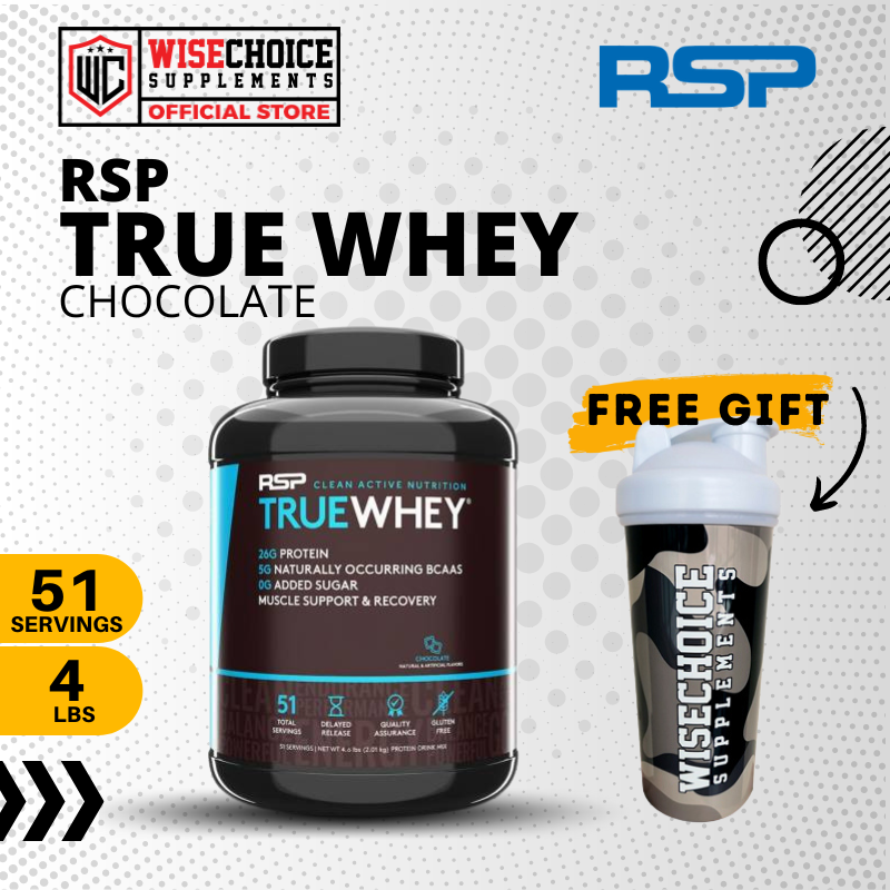 RSP TRUE WHEY PROTEIN 4.6 LBS CHOCOLATE FLAVOR (NOTE EXPIRY MAY 2023