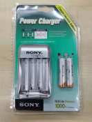 SONY Compact Charger with Rechargeable Batteries