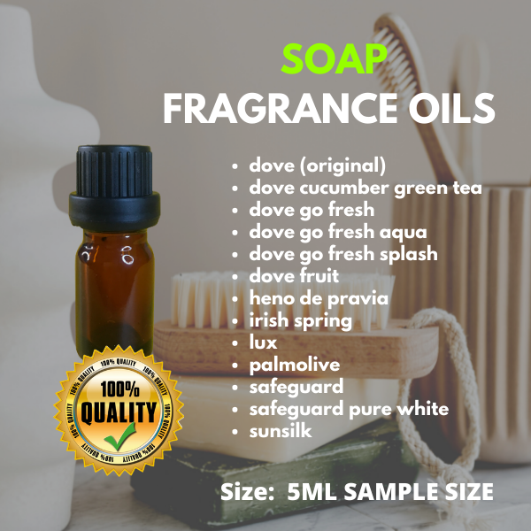 5ML SOAP SCENTS FRAGRANCE OILS FOR SOAP MAKING / DISHWASHING