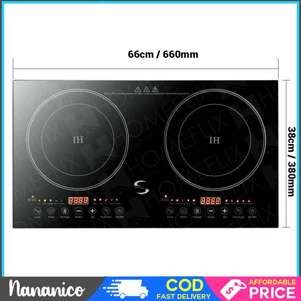 NANANICO Electric Dual Stove Cooker Induction Stoves inverter Electic