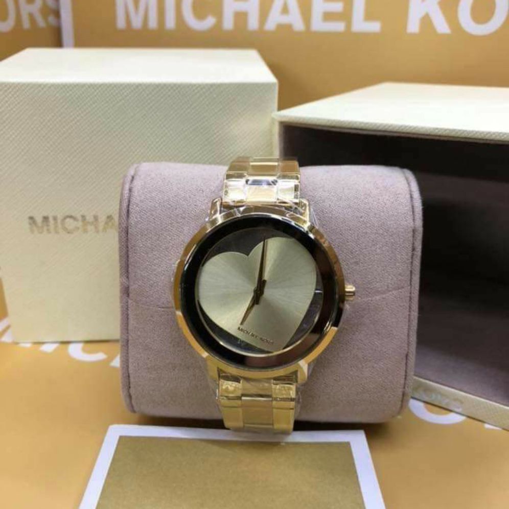 mk watch heart design