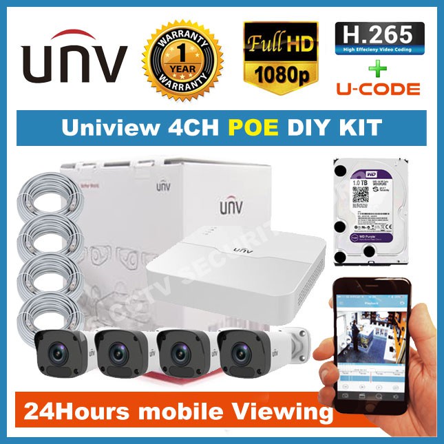 uniview cctv kit