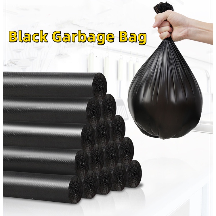 Garbage Bags 50 Pieces 45*50cm Disposable Garbage Bags Black Garbage ...