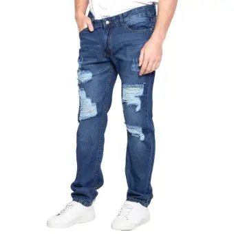 distressed and ripped jeans