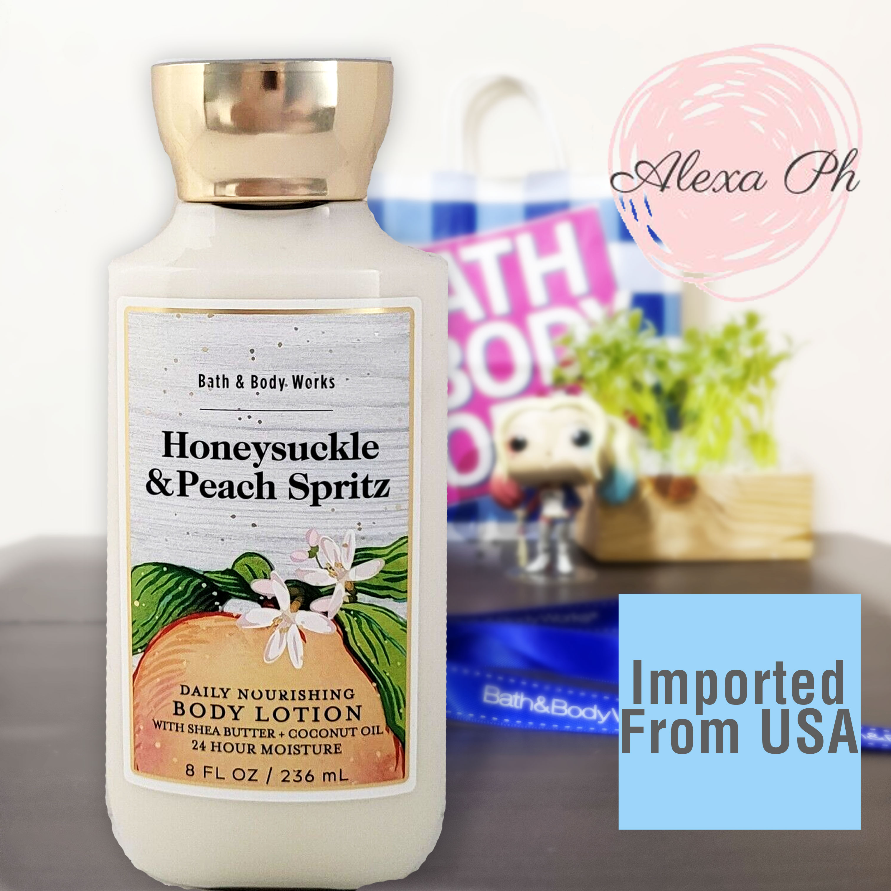 Bath and Body Works, HONEYSUCKLE & PEACH SPRITZ, Body Lotion (236 ml