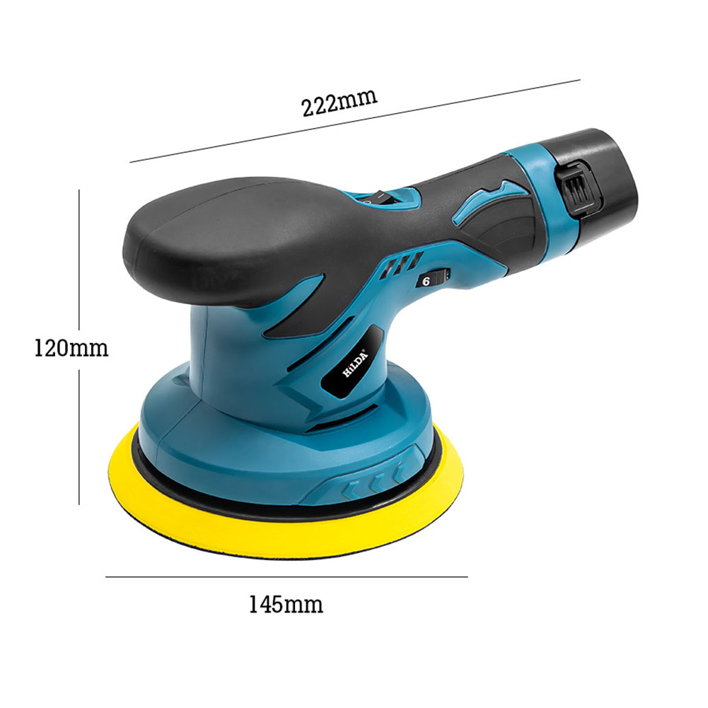 Cordless Car Polisher 12V Wireless DA Car Polishing Machine Brushless ...