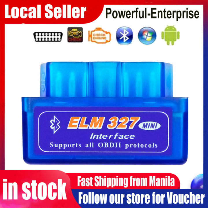 OBD mini ELM327 Bluetooth OBD2 V2.1 Auto Scanner OBDII 2 Car Tester ...