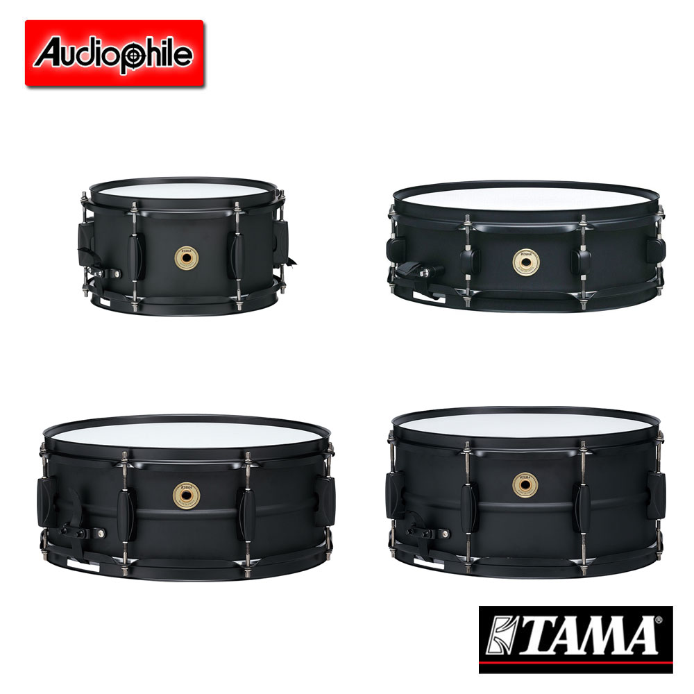 Rullante TAMA Metalworks Black Steel - 10x5.5 Pollici, Acciaio 1mm, Colore Nero Opaco, Per Drum Set