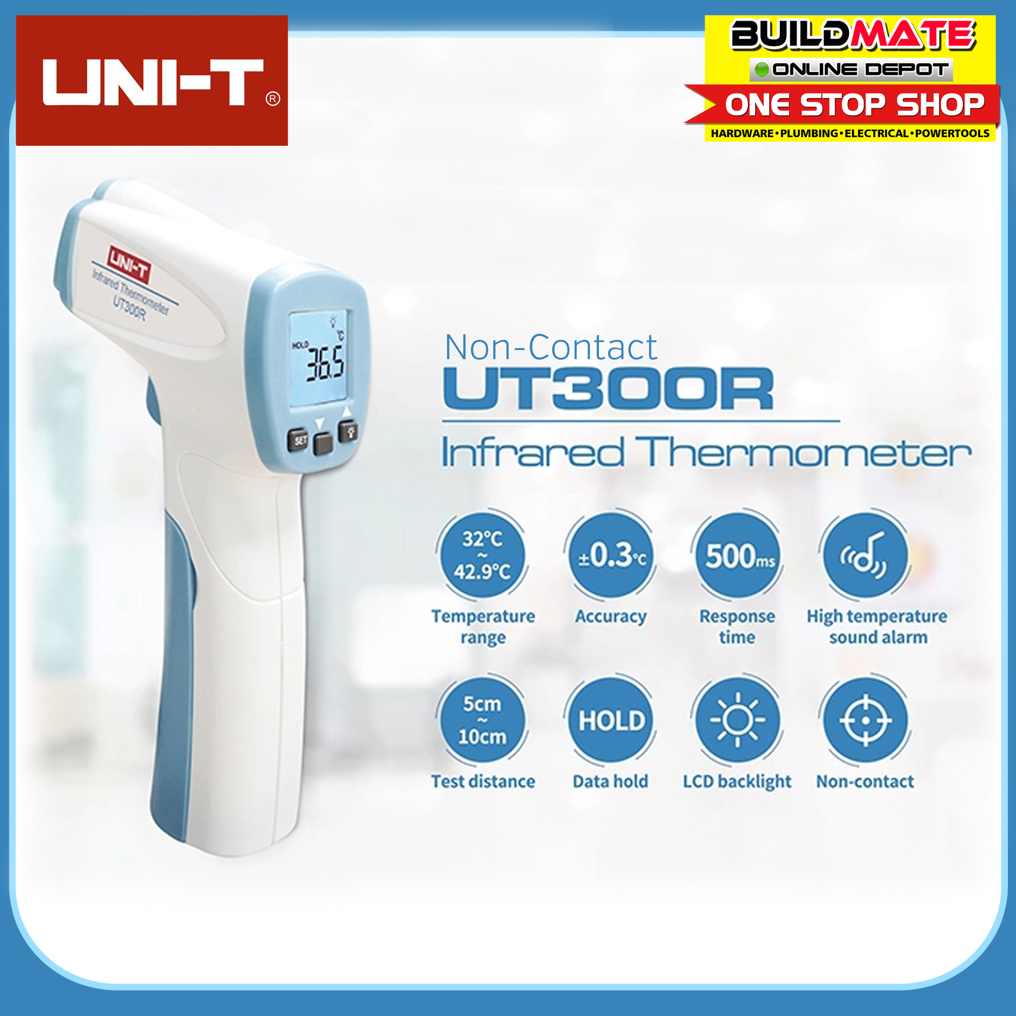 UNIT Fast Digital NonContact Infrared Thermometer Gun Thermal Scanner