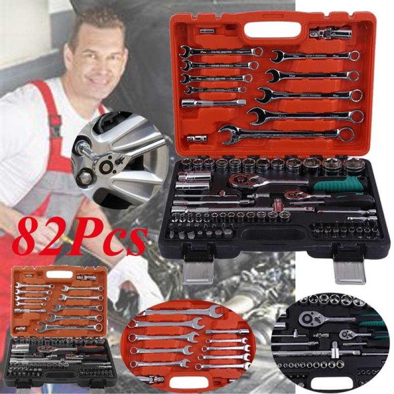 【COD+Hot Sale】82PCS Car Repair Tools Socket Wrench Set Original Car