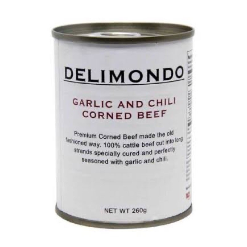 Delimondo corned beef deli mundo ranch style garlic and chili corned