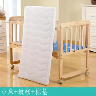 Snnei Crib Infant Bed Can Be Extended Children Simple Master Bedroom Disassembly Baby Girl Women Property Type Real Wood Bed Room Cradle Girls