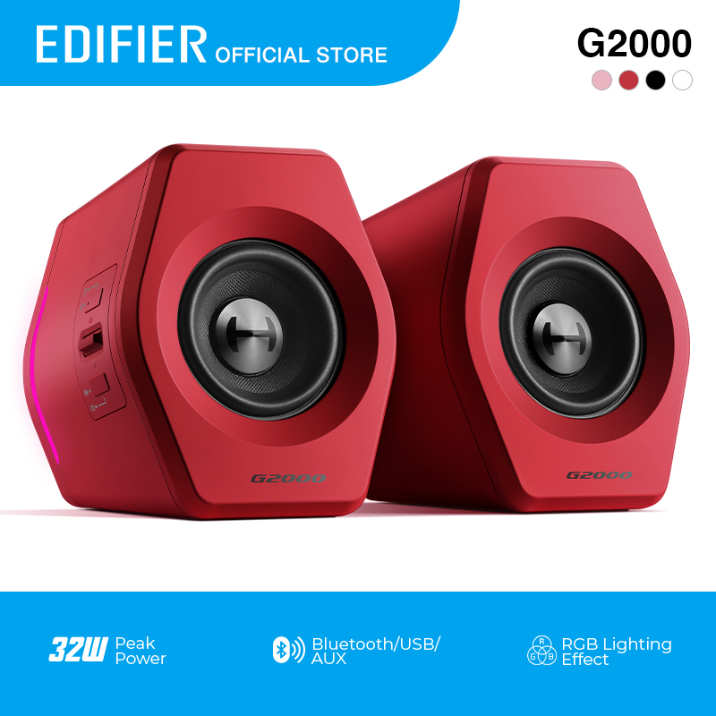 Edifier G2000 2.0 Gaming Speakers with USB soundcard LED & Powerful