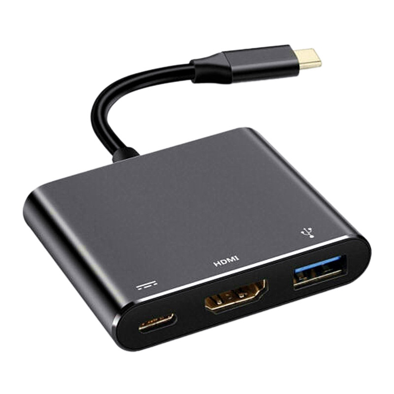 USB 3.1ตัวแปลง USB USB C To HDMI Adapter ประเภท C ถึง HDMI/USB 3.0/Type-C อลูมิเนียม