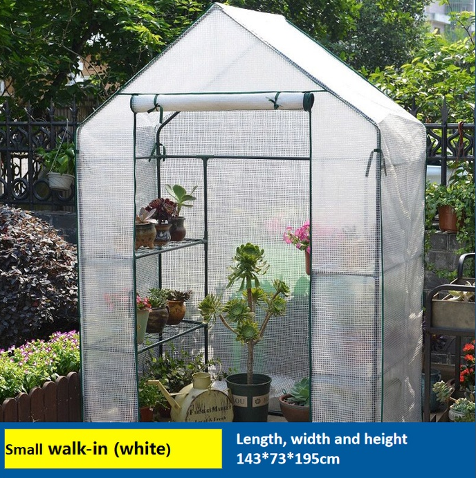 【local Shipment】outdoor Portable Gardening Greenhouse 2 Tier 4 Shelf 