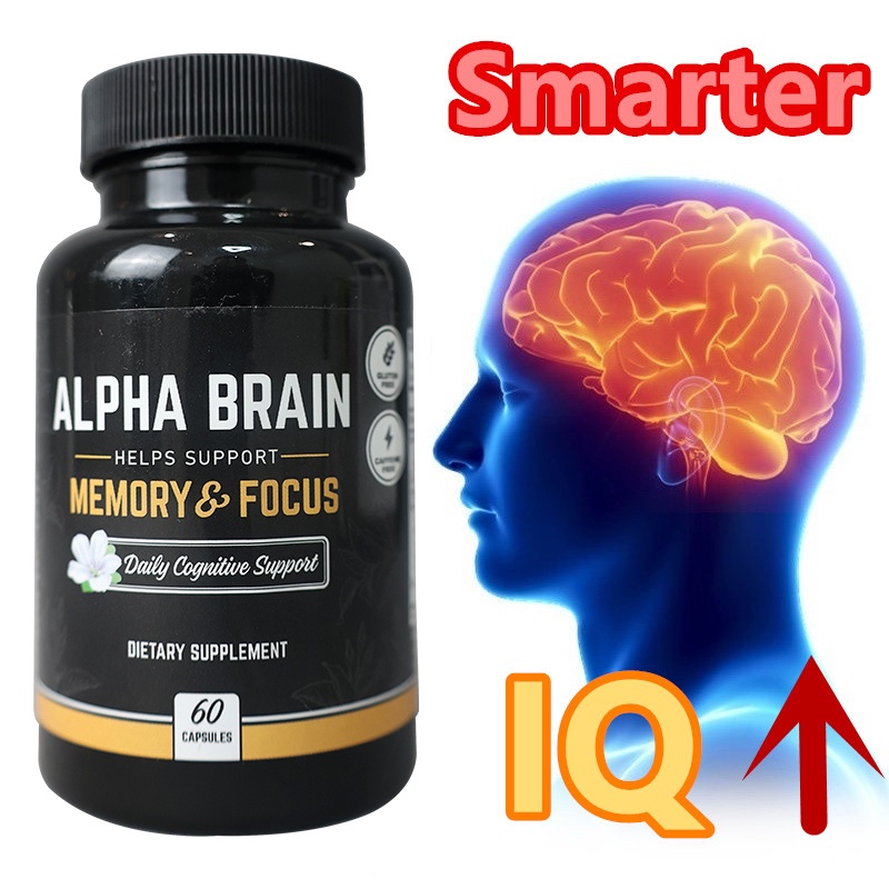 Vitamins for Memory and Brain Booster, Focus Memory Clarity Food