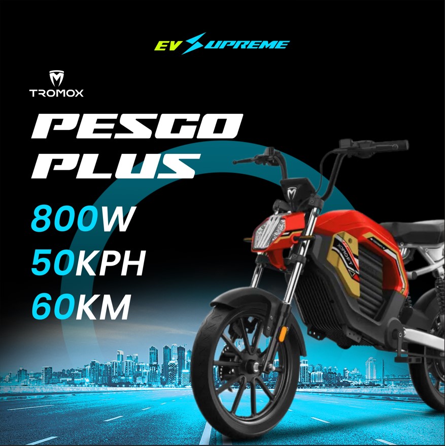 TROMOX PESGO PLUS ELECTRIC MOTORCYCLE 48V Two-Wheel Scooter Local