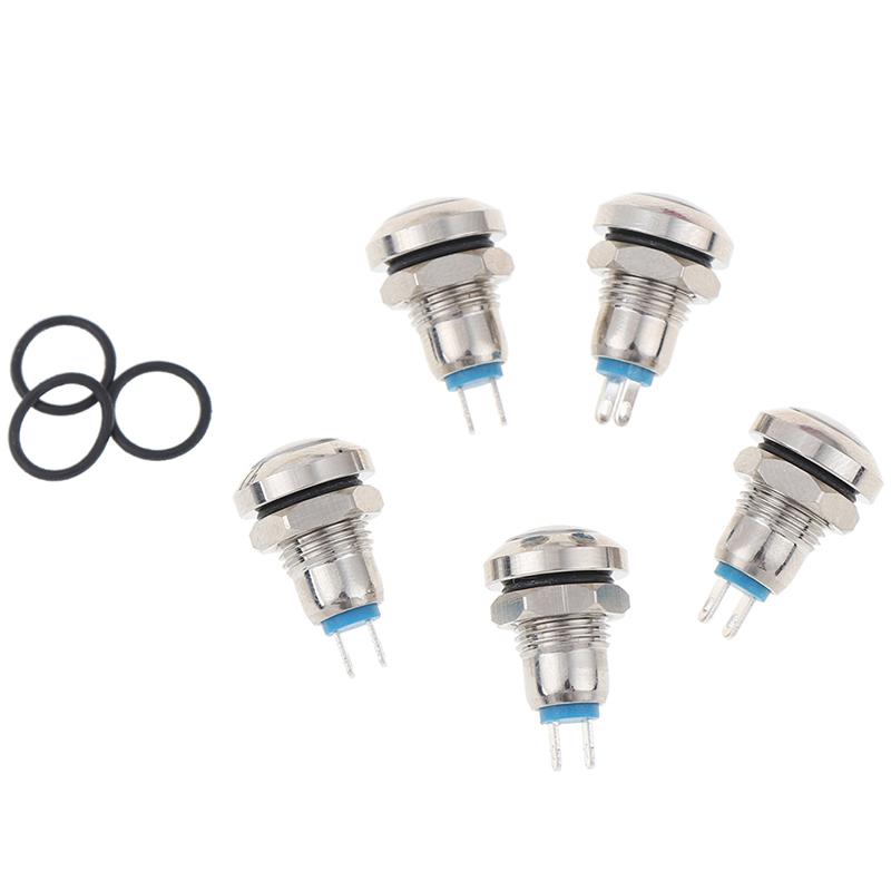 HITN 8mm mini metal push reset button switch on off high head switch push button