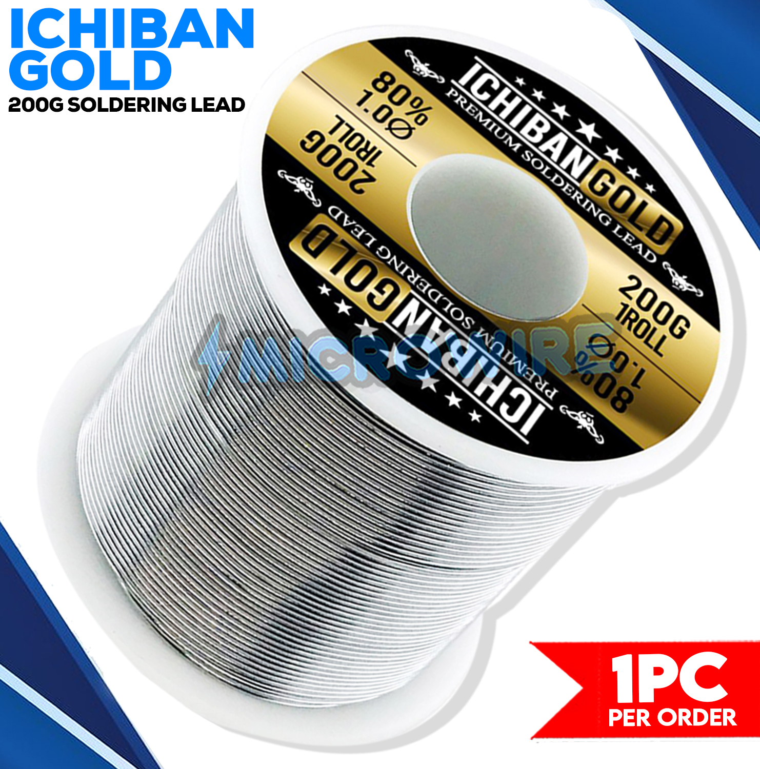 ICHIBAN GOLD 200G 1.0mm PREMIUM SOLDERING LEAD, BEST FOR SOLDERING