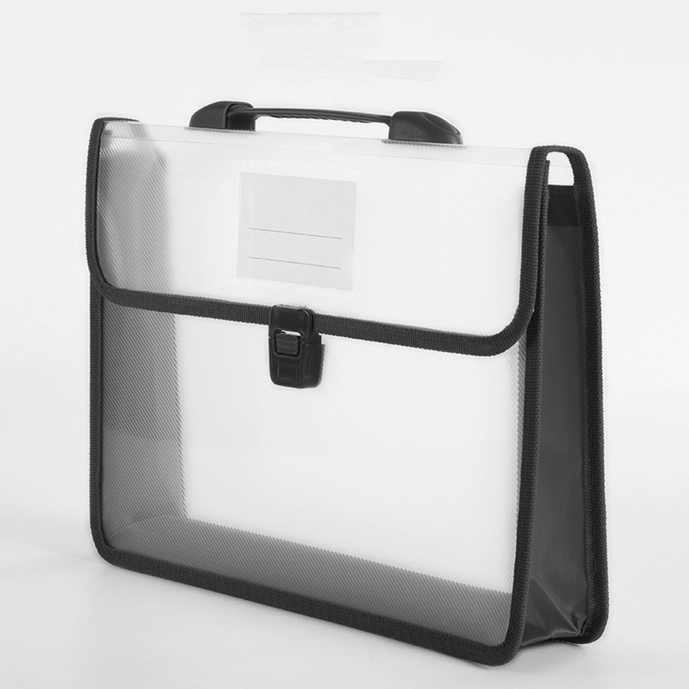 MMLUCK Waterproof Portable Handle School A4 File Folder Office Supplies Envelope Wallet Expanding File Folders File Folder File Wallet Document Bag File Storage Bag