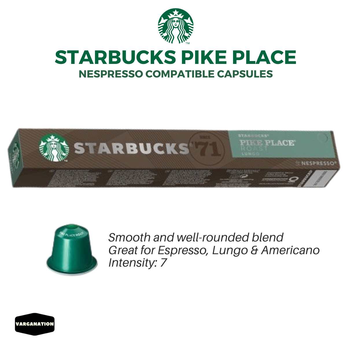 Starbucks Capsulas Nespresso - Vertuo - Pike Place Roast