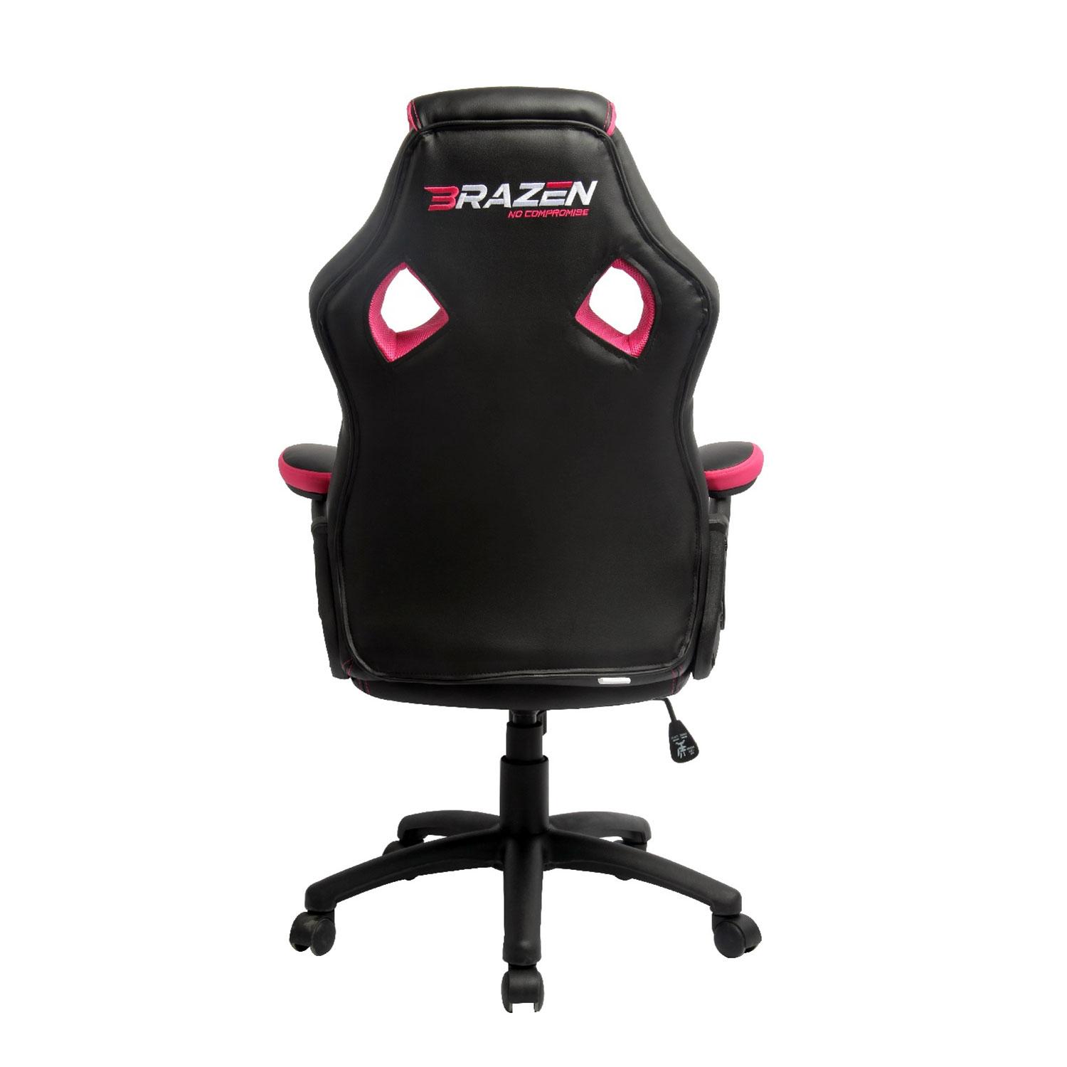 BraZen Puma PC Gaming Chair Black/Pink review and price