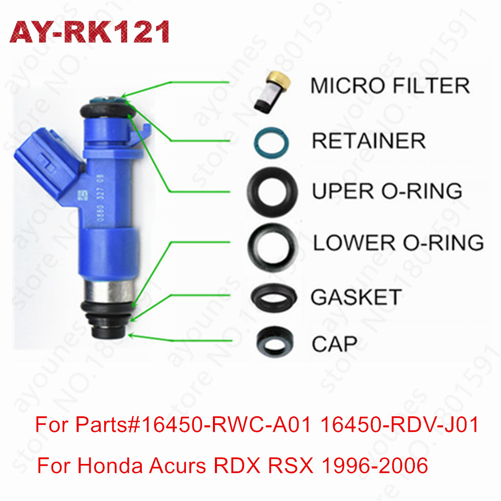 40kits Fuel injector repair kits for Honda Acura RDX Denso Injectors 410cc B16 B18 K20 K24 DC EG