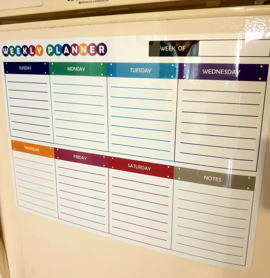 Reusable Dry Erase Calendar Weekly Planner White Board Lazada PH