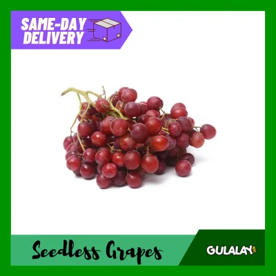 Gulalay MNL - Seedless Crimson Red Grapes (half 1/2 kg) Farm Fresh Fruits [Same-Day Delivery]