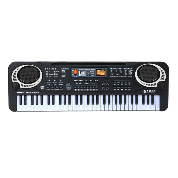 SENT 61 Keys Black Digital Music Electronic Keyboard KeyBoard Electric Piano Kids Gift Musical Instrument